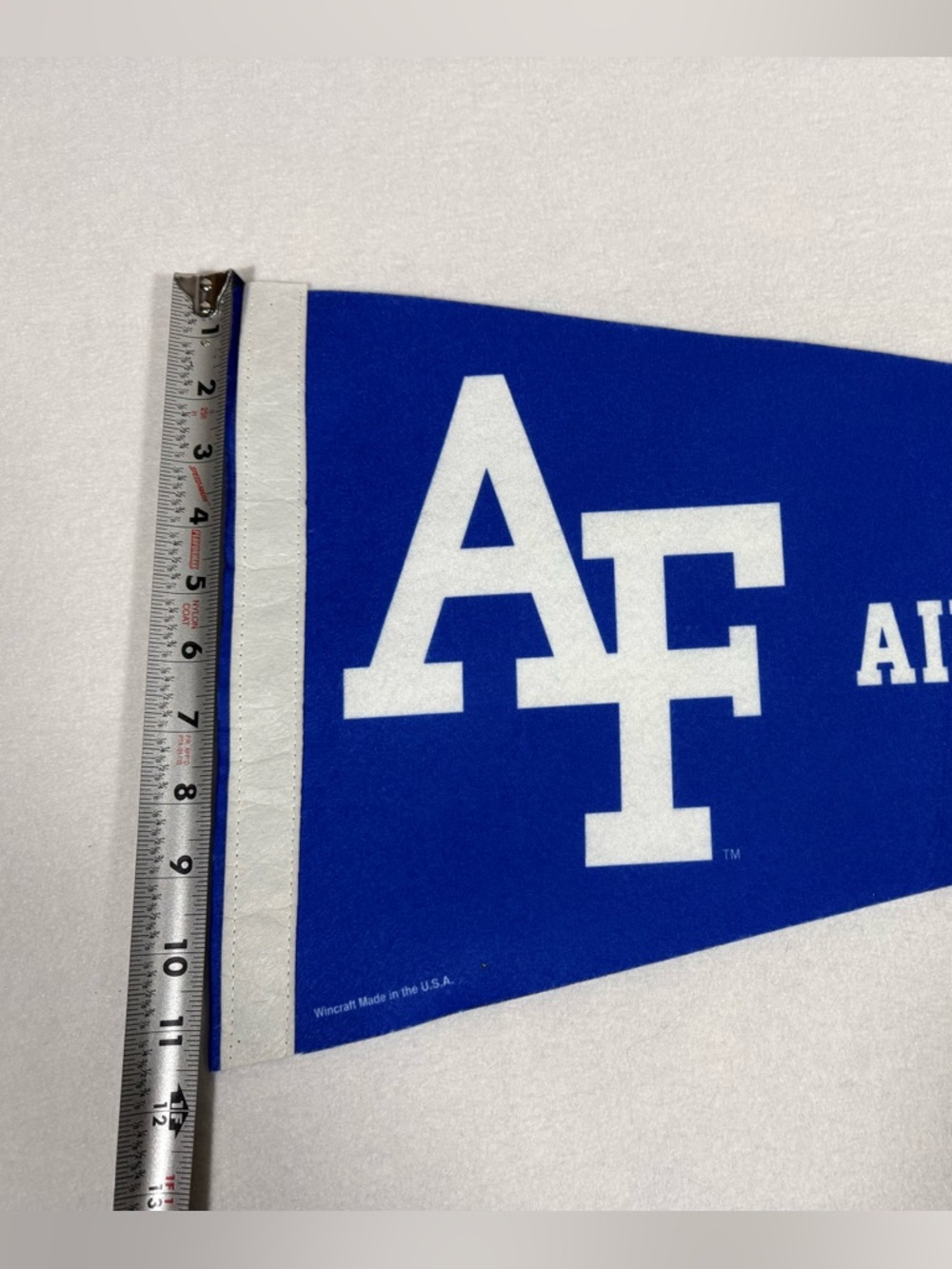 United States Air Force Academy Blue And White Approx 12x30" Pennant - Picture 3 of 4